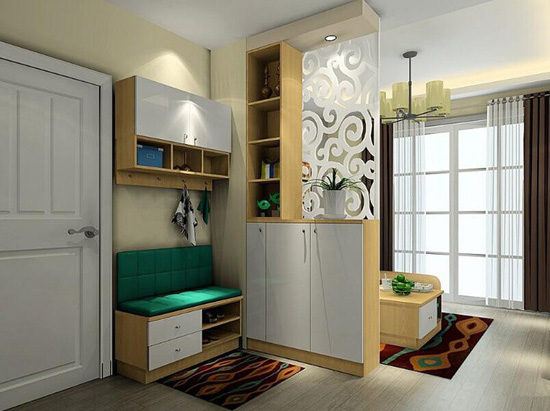 玄关隔断柜组合图片 全屋定制要逆天!创意组合衣柜请收下我的膝盖