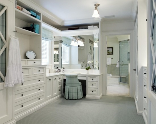 不同风格梳妆台衣帽间汇总 女人都想要的设计